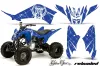 Yamaha Raptor 125 ATV Graphic Kit - 2011-2014 Silver Star - Reloaded Blue