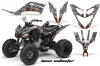 Yamaha Raptor 250 ATV Graphic Kit - 2008-2014 Bone Collector Silver