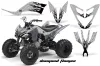 Yamaha Raptor 250 ATV Graphic Kit - 2008-2014 Diamond Flame Black