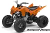 Yamaha Raptor 250 ATV Graphic Kit - 2008-2014 Diamond Flame Orange