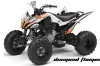 Yamaha Raptor 250 ATV Graphic Kit - 2008-2014 Diamond Flame White
