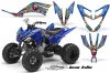 Yamaha Raptor 250 ATV Graphic Kit - 2008-2014 Ed Hardy - Love Kills Blue