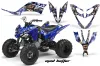 Yamaha Raptor 250 ATV Graphic Kit - 2008-2014 Mad Hatter Blue