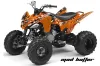 Yamaha Raptor 250 ATV Graphic Kit - 2008-2014 Mad Hatter Orange