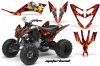 Yamaha Raptor 250 ATV Graphic Kit - 2008-2014 Motorhead Red