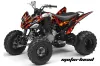 Yamaha Raptor 250 ATV Graphic Kit - 2008-2014 Motorhead Red