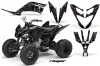 Yamaha Raptor 250 ATV Graphic Kit - 2008-2014 Reaper Black