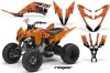 Yamaha Raptor 250 ATV Graphic Kit - 2008-2014 Reaper Orange