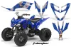 Yamaha Raptor 250 ATV Graphic Kit - 2008-2014 T Bomber Blue