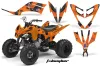 Yamaha Raptor 250 ATV Graphic Kit - 2008-2014 T Bomber Orange