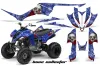 Yamaha Raptor 350 ATV Graphic Kit - 2004-2014 Bone Collector Blue