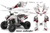 Yamaha Raptor 350 ATV Graphic Kit - 2004-2014 Bone Collector White