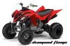 Yamaha Raptor 350 ATV Graphic Kit - 2004-2014 Diamond Flames Red