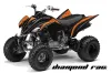 Yamaha Raptor 350 ATV Graphic Kit - 2004-2014 Diamond Race Orange
