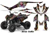 Yamaha Raptor 350 ATV Graphic Kit - 2004-2014 Ed Hardy - Love Kills Black