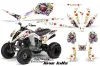Yamaha Raptor 350 ATV Graphic Kit - 2004-2014 Ed Hardy - Love Kills White
