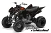 Yamaha Raptor 350 ATV Graphic Kit - 2004-2014 Silver Star - Reloaded Orange