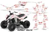 Yamaha Raptor 350 ATV Graphic Kit - 2004-2014 Silver Star - Silverhaze White