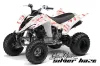 Yamaha Raptor 350 ATV Graphic Kit - 2004-2014 Silver Star - Silverhaze White