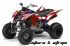 Yamaha Raptor 350 ATV Graphic Kit - 2004-2014 Stars n Stripes Red