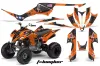 Yamaha Raptor 350 ATV Graphic Kit - 2004-2014 T Bomber Orange