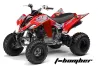 Yamaha Raptor 350 ATV Graphic Kit - 2004-2014 T Bomber Red