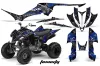 Yamaha Raptor 350 ATV Graphic Kit - 2004-2014 Toxicity Blue