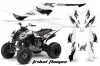 Yamaha Raptor 350 ATV Graphic Kit - 2004-2014 Tribal Flames Black