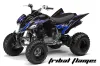 Yamaha Raptor 350 ATV Graphic Kit - 2004-2014 Tribal Flames Blue