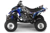 Yamaha Raptor 660 ATV Graphic Kit - 2001-2005 Checkered Skull Blue