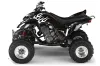Yamaha Raptor 660 ATV Graphic Kit - 2001-2005 Diamond Flames White