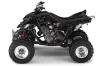 Yamaha Raptor 660 ATV Graphic Kit - 2001-2005 Skulls n Hammers Silver