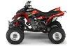 Yamaha Raptor 660 ATV Graphic Kit - 2001-2005 Mad Hatter Black