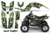 Yamaha Raptor 660 ATV Graphic Kit - 2001-2005 Mad Hatter Green