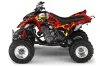 Yamaha Raptor 660 ATV Graphic Kit - 2001-2005 Motorhead Red