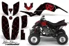 Yamaha Raptor 660 ATV Graphic Kit - 2001-2005 Silver Star - Reloaded Red