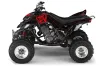 Yamaha Raptor 660 ATV Graphic Kit - 2001-2005 Silver Star - Reloaded Red
