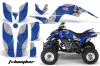 Yamaha Raptor 660 ATV Graphic Kit - 2001-2005 T Bomber Blue