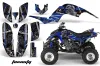 Yamaha Raptor 660 ATV Graphic Kit - 2001-2005 Toxicity Blue