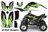 Yamaha Raptor 660 ATV Graphic Kit - 2001-2005 Tribal Flames Green