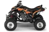Yamaha Raptor 660 ATV Graphic Kit - 2001-2005 Tribal Flames Orange