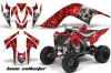 Yamaha Raptor 700 ATV Graphic Kit - 2006-2012 Bone Collector Red