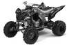 Yamaha Raptor 700 ATV Graphic Kit - 2006-2012 Checkered Skull Black
