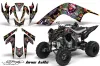 Yamaha Raptor 700 ATV Graphic Kit - 2006-2012 Ed Hardy - Love Kills Black