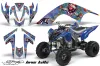 Yamaha Raptor 700 ATV Graphic Kit - 2006-2012 Ed Hardy - Love Kills Blue