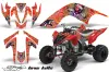 Yamaha Raptor 700 ATV Graphic Kit - 2006-2012 Ed Hardy - Love Kills Red