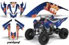Yamaha Raptor 700 ATV Graphic Kit - 2006-2012 Skulls and Hammers White