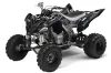 Yamaha Raptor 700 ATV Graphic Kit - 2006-2012 Skulls and Hammers White