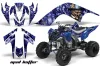 Yamaha Raptor 700 ATV Graphic Kit - 2006-2012 Mad Hatter Black