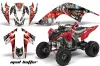 Yamaha Raptor 700 ATV Graphic Kit - 2006-2012 Mad Hatter Red